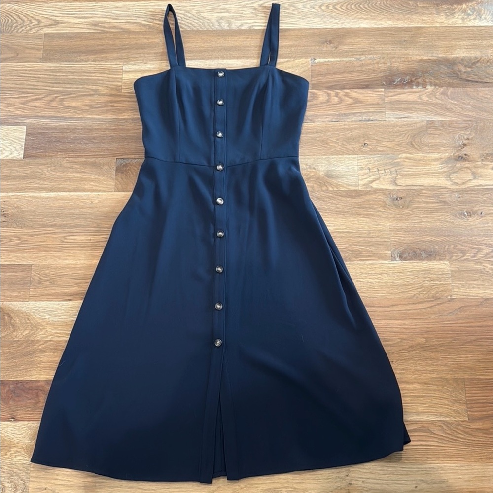 Gianni Bini Blue Sleeveless A-line Midi Dress